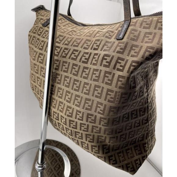 Sold‼️Fendi Zucchino Canvas Tote - Picture 3 of 15